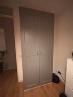IKEA PAX kledingkast met GRIMO deuren (grijs) + soft-close, Huis en Inrichting, Kasten | Kledingkasten, Ophalen, 200 cm of meer