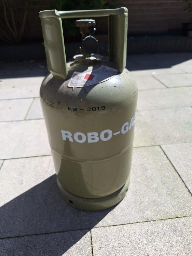 Gasfles 7,2 ltr. (ongeveer halfvol), Ophalen, Gebruikt