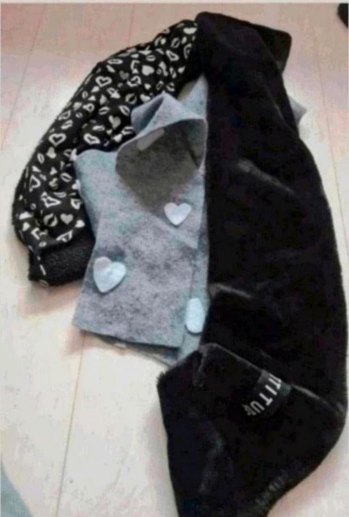 3 sjaals zgan, Ophalen of Verzenden, Zo goed als nieuw, Jongen of Meisje, Muts