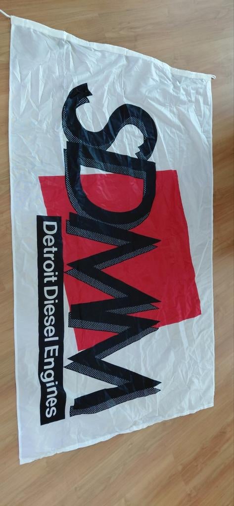 Scheepvaartsvlag SDMM Detroit diesel engines 90 x 150 cm, Ophalen of Verzenden