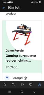 Gaming bureau met Ledverlichting, Ophalen, Gebruikt, Bureau
