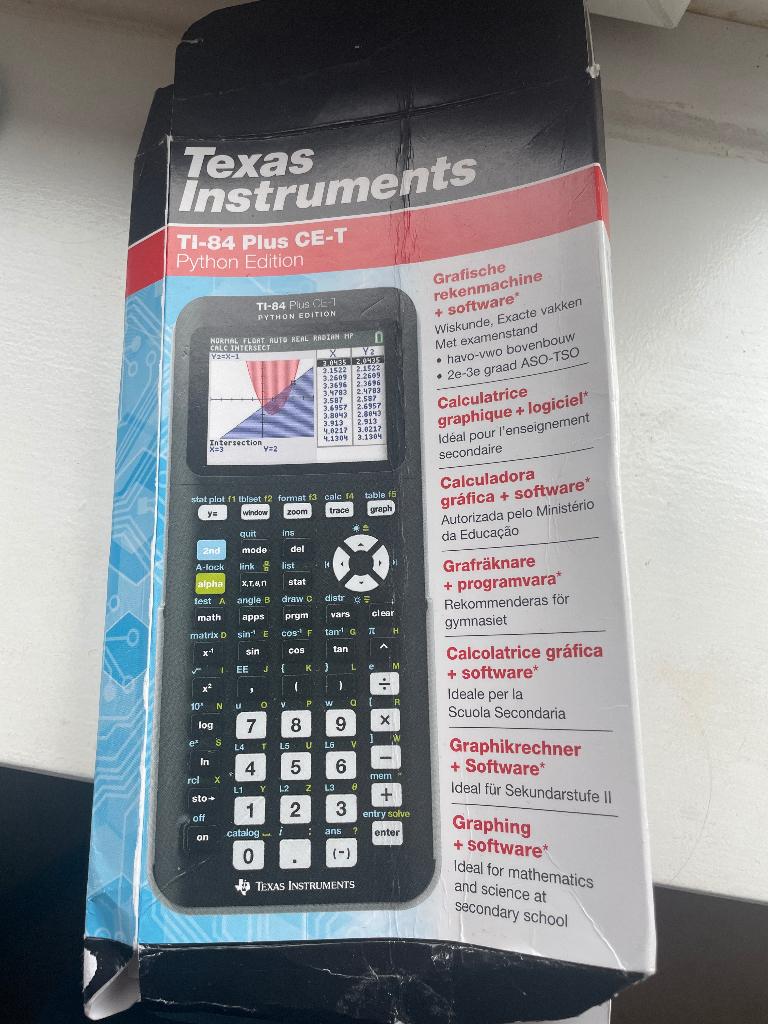 TI-84 Plus CE-T rekenmachine, Diversen, Rekenmachines, Ophalen of Verzenden, Grafische rekenmachine, Gebruikt