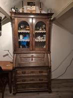 Antieke secretaire met vitrinekast, Ophalen