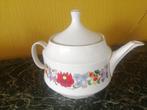 Kalocsa theepot vintage bloemen, Ophalen of Verzenden
