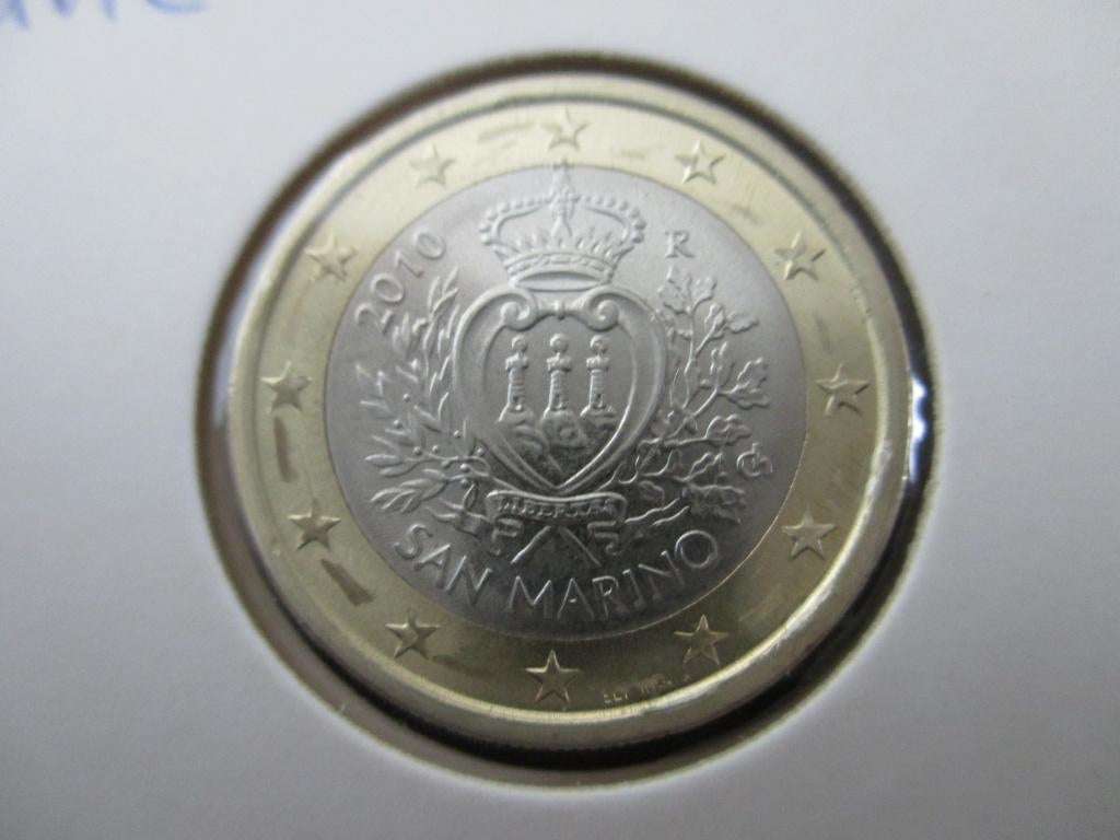 San Marino 1 euro 2010 unc, Postzegels en Munten, Munten | Europa | Euromunten, Ophalen of Verzenden, San Marino, 1 euro, Losse munt