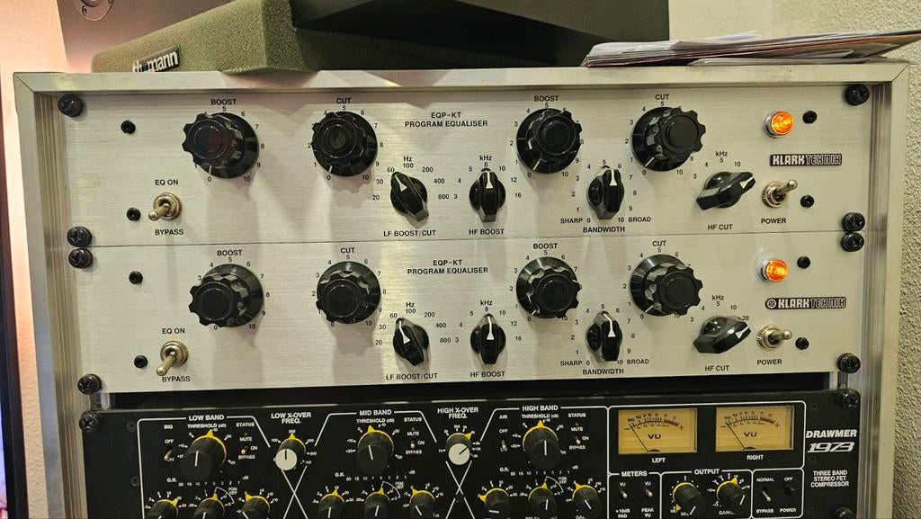 2x Klark Teknik EQP-KT buizen equalizer (Pultec clone), Ophalen of Verzenden, Zo goed als nieuw, Equalizer