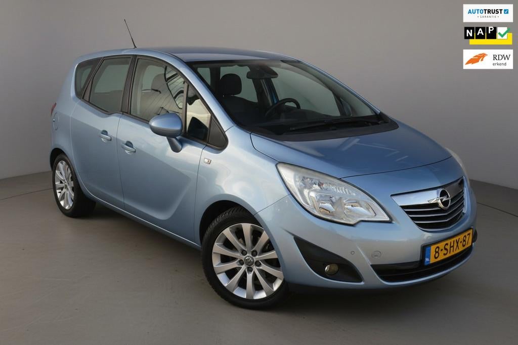 Opel Meriva Leder|Stoelverwarming|Navi|PDC, Voorwielaandrijving, Euro 5, Gebruikt, Blauw