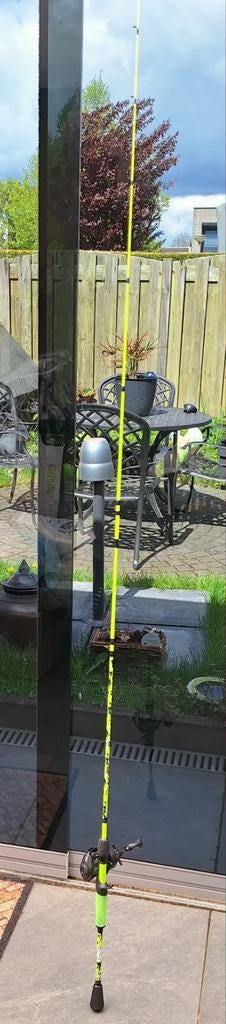 Abu Garcia Revo 4 X-HS-L baitcaster met Zero-X hengel, Watersport en Boten, Ophalen of Verzenden, Gebruikt, Complete hengel