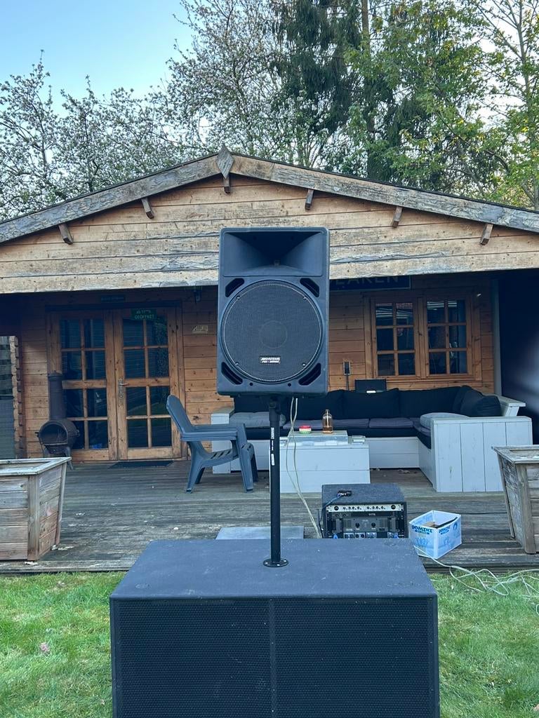 Complete grote geluidsset, Overige merken, Subwoofer, Ophalen of Verzenden, Zo goed als nieuw