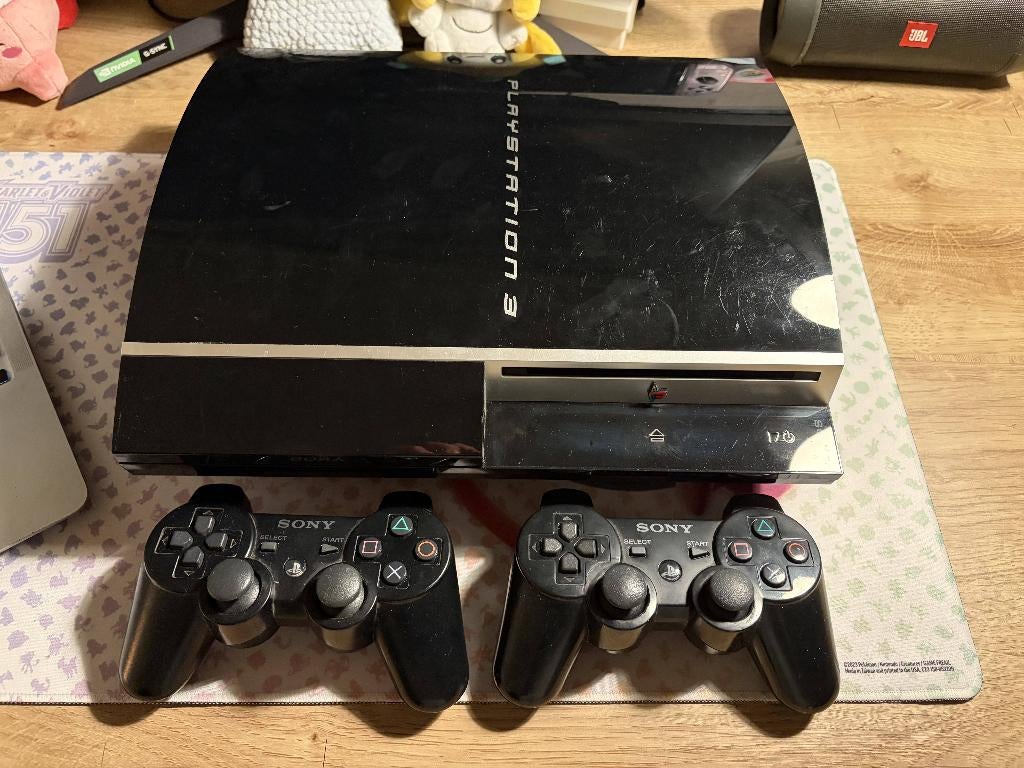 PlayStation 3 Phat | 6 Games, 2 Controllers, 1TB, Gebruikt, Phat, Met 2 controllers, Ophalen of Verzenden