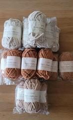 Happy Chunky Garen - Crème, Toffee, Light Brown, Ophalen of Verzenden, Nieuw, Breien of Haken, Wol of Garen