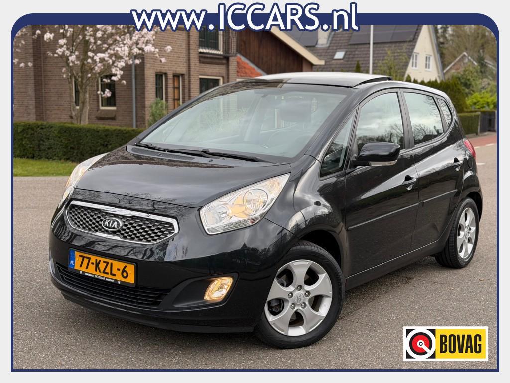 Kia VENGA 1.6 CVVT X-ECUTIVE Automaat - 2x dak - Navi !!!!, Auto's, Euro 5, 1591 cc, 4 cilinders, Zwart