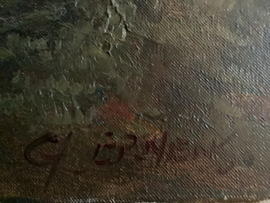 Schilderij van G.J. Ernens - Bosgezicht, Antiek en Kunst, Kunst | Schilderijen | Klassiek, Ophalen