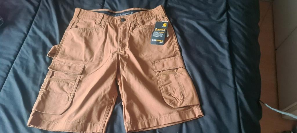 Nieuwe Carhartt Korte Broek - Maat 32, Kleding | Heren, Broeken en Pantalons, Bruin, Maat 48/50 (M), Carhartt, Nieuw