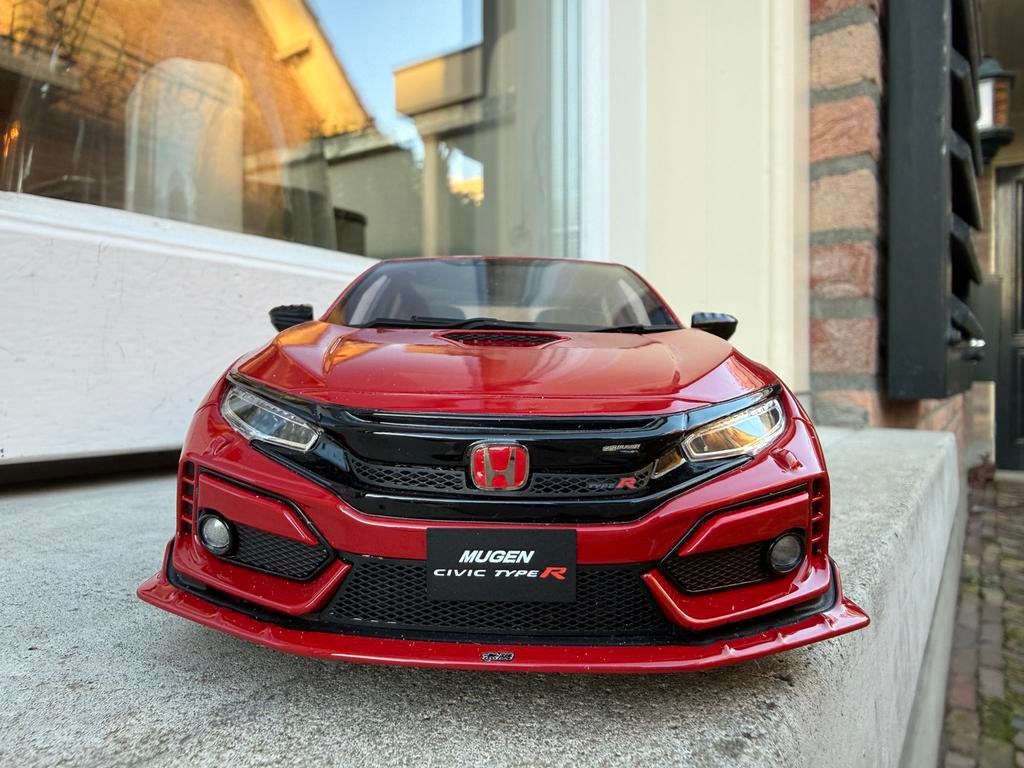 1:18 Honda Civic Type R Mugen FK8 rood Otto Models OT957, France, OttOMobile, Auto, Ophalen of Verzenden