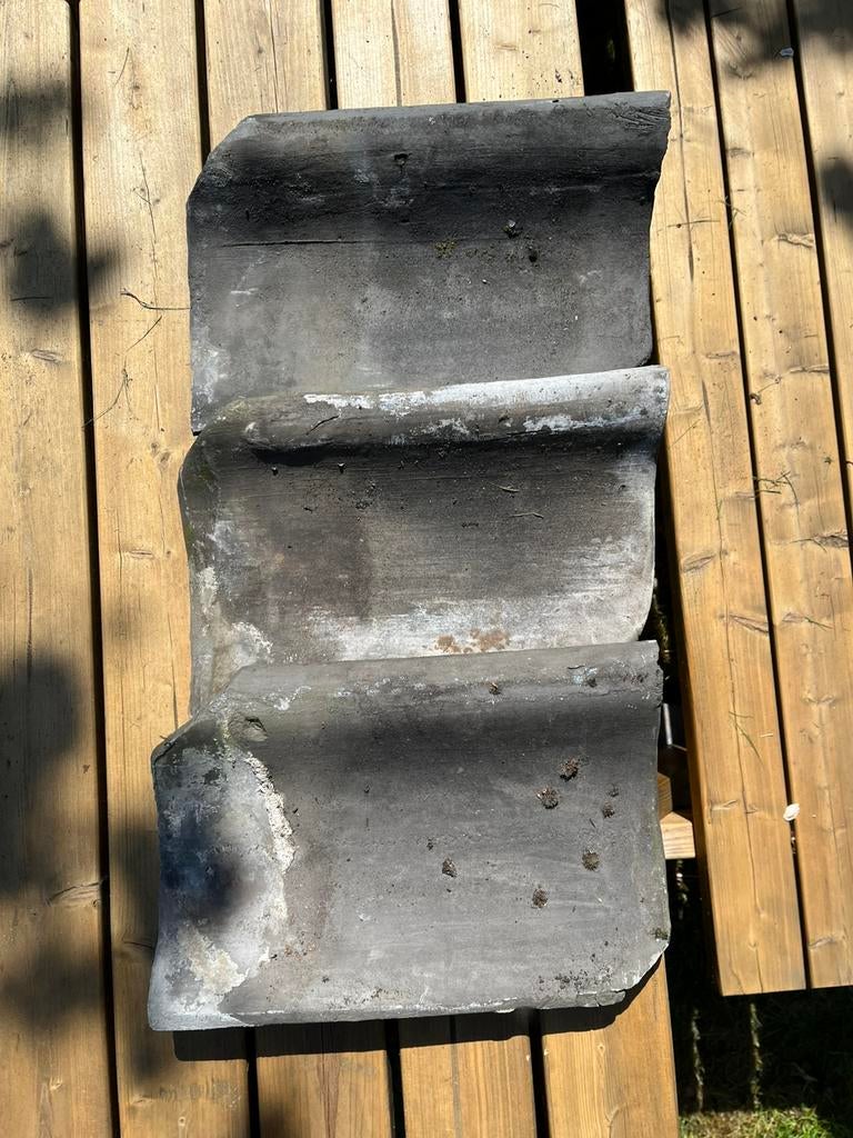 Ouderwetse dakpannen, Doe-het-zelf en Verbouw, Dakpannen en Dakbedekking, Ophalen, Gebruikt, Steen of Klei, 15 m² of meer
