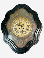 Antieke Franse klok, Napoleon III, Oeil de Boeuf Parelmoer, Ophalen of Verzenden