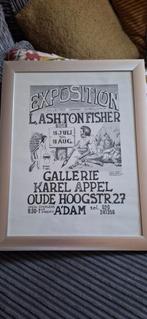 Zeldzame affiche L. Ashton Fisher Gallerie Karel Appel 1976, Ophalen of Verzenden