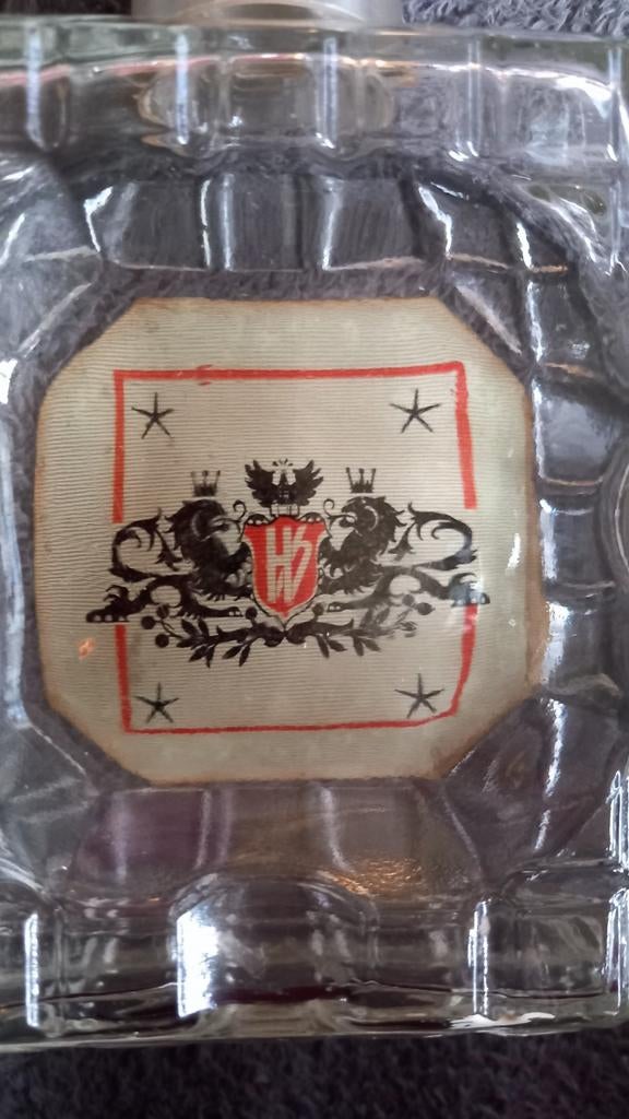 Oude Fles Asbak Lucifers Hooghoudt Jenever Vieux Vintage, Ophalen of Verzenden, Gebruikt, Gebruiksvoorwerp