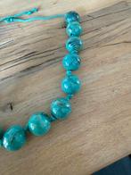 Turquoise kralen ketting - Verstelbaar, Blauw, Ophalen of Verzenden, Steen of Mineraal, Verstelbaar