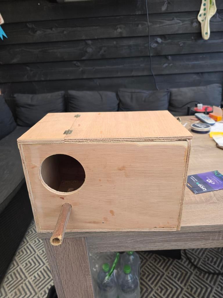 Broedhok parkiet, Dieren en Toebehoren, Vogels | Hokken en Kooien, Ophalen of Verzenden, Hout, Vogelkooi