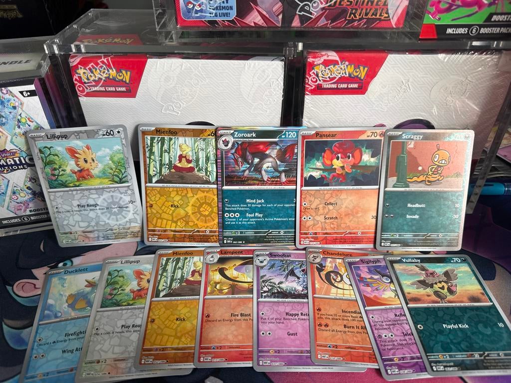 Pokémon kaarten set, Ophalen of Verzenden, Gebruikt, Meerdere kaarten, Foil