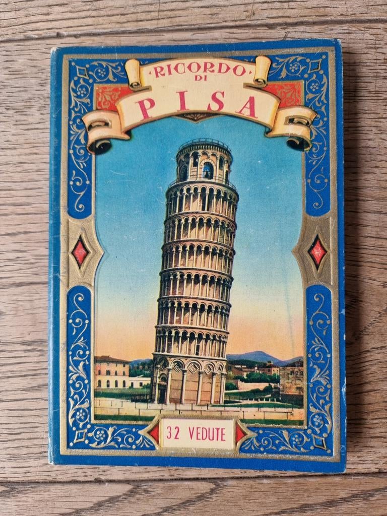 Vintage Ansichtkaartenboekje Pisa - 32 Vedute, Verzamelen, Ophalen of Verzenden, 1940 tot 1960, Ongelopen, Italië