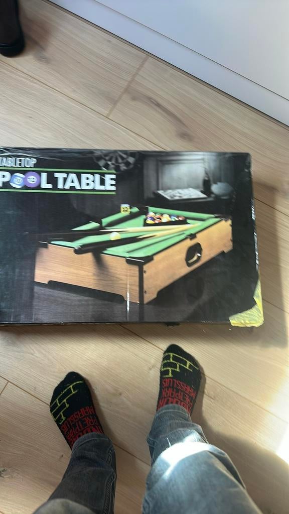 Tabletop pooltafel, Sport en Fitness, Biljarten en Poolen, Ophalen of Verzenden, Nieuw, Pooltafel