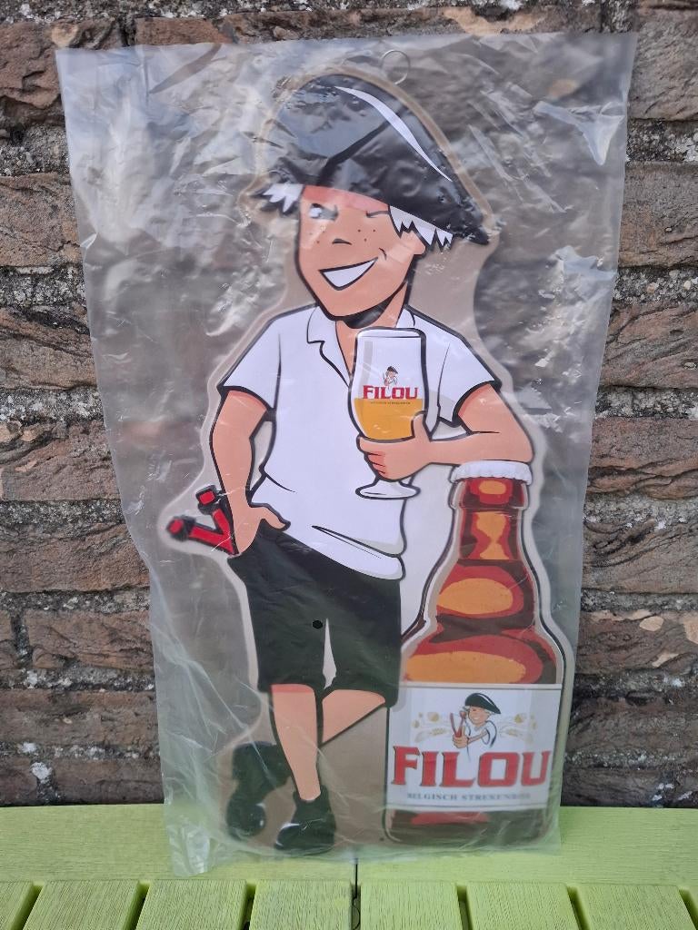 Reclamebord Filou bier, Verzamelen, Biermerken, Ophalen of Verzenden, Nieuw, Reclamebord, Plaat of Schild, Overige merken