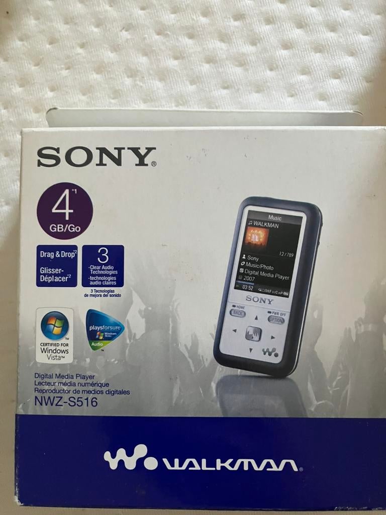 Sony Walkman MP3 speler NWZ-S516 nieuw, Ophalen of Verzenden, Nieuw, Sony, 2 tot 10 GB