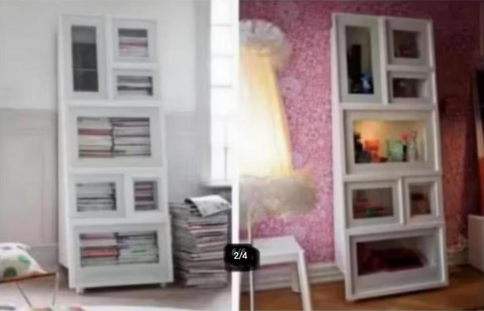 Zeldzame Ikea Ps design pronkkast/vitrinekast, Huis en Inrichting, Glas, 150 tot 200 cm, 25 tot 50 cm, Gebruikt