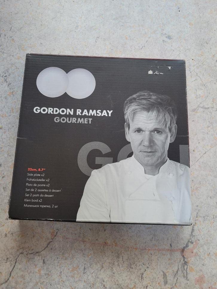 Gordon Ramsay Gourmet Side Plates - Set van 2 (22cm), Huis en Inrichting, Keuken | Servies, Ophalen of Verzenden