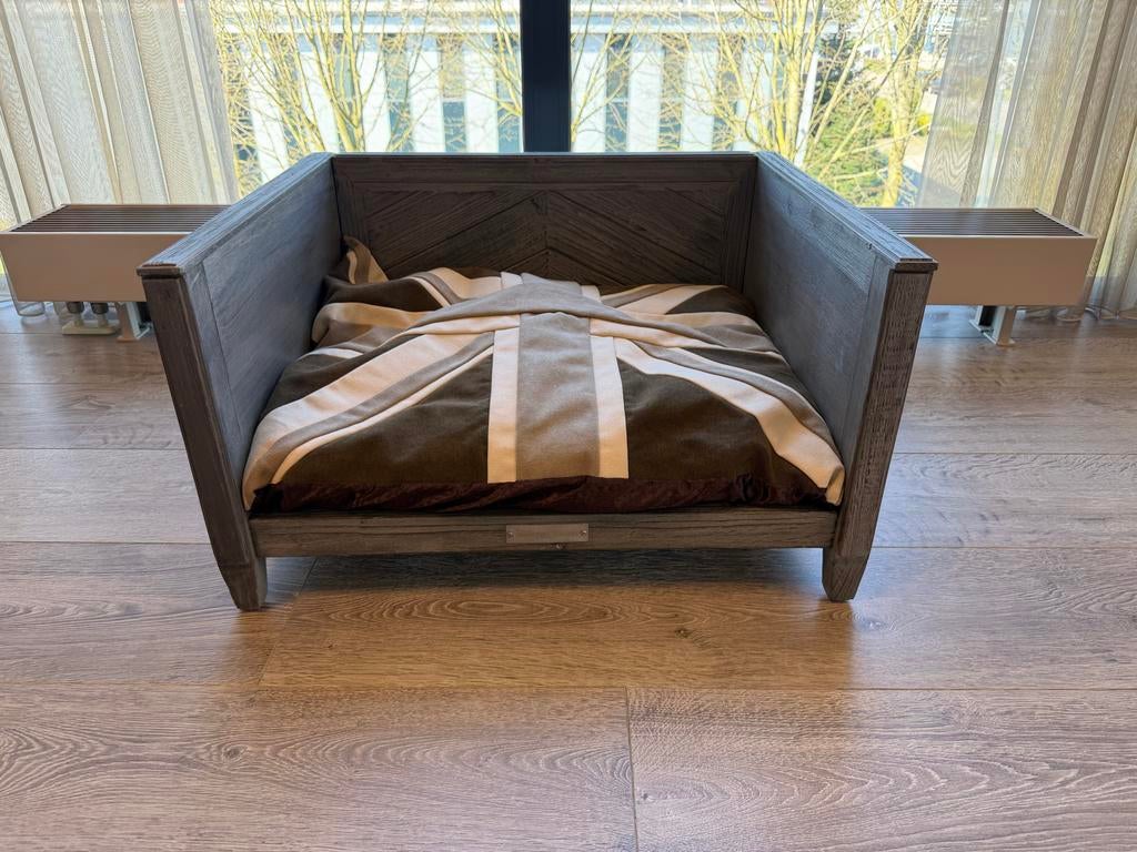 Happy House hondenmand met kussen – luxe houten mand, Dieren en Toebehoren, Ophalen of Verzenden, Nieuw, Overige