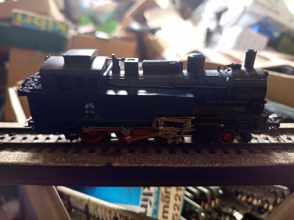 Märklin ho 3095 in blauw zwart, Hobby en Vrije tijd, Modeltreinen | H0, Wisselstroom, Gebruikt, Locomotief, Ophalen of Verzenden