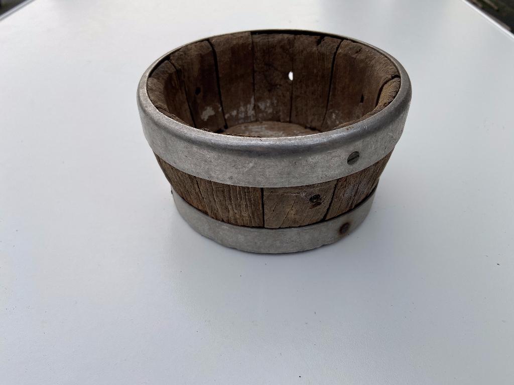 Vintage houten kaasvat klein rond, Antiek en Kunst, Ophalen of Verzenden