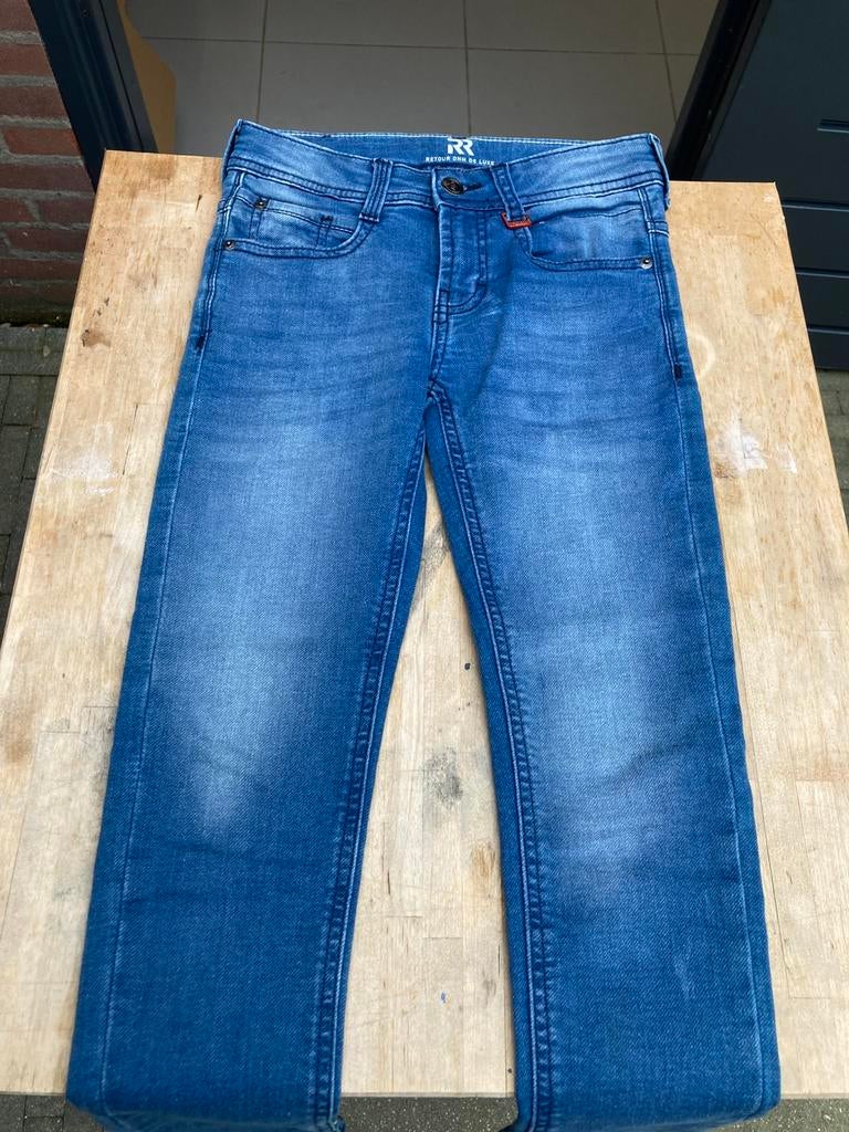 Retour skinny spijkerbroek maat 128 (2x), Kinderen en Baby's, Kinderkleding | Maat 128, Ophalen of Verzenden, Zo goed als nieuw