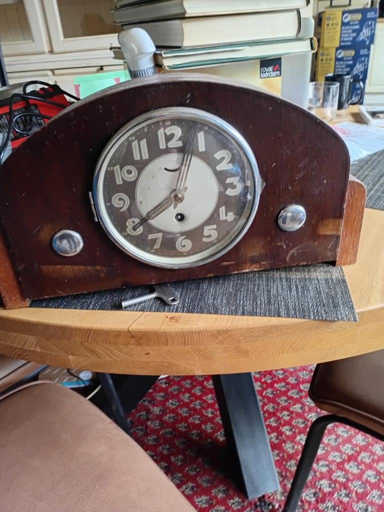 Art deco pendule, Antiek en Kunst, Ophalen of Verzenden