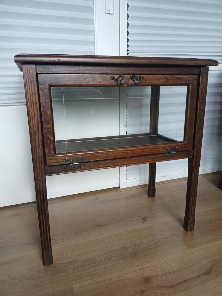 Theekastje (opknapper) met afneembaar dienblad, Ophalen, Gebruikt, Met klep(pen), 50 tot 100 cm