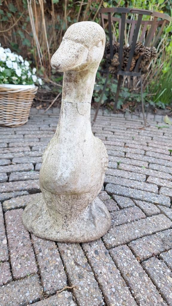 Tuin beeld gans beton, Ophalen, Gebruikt
