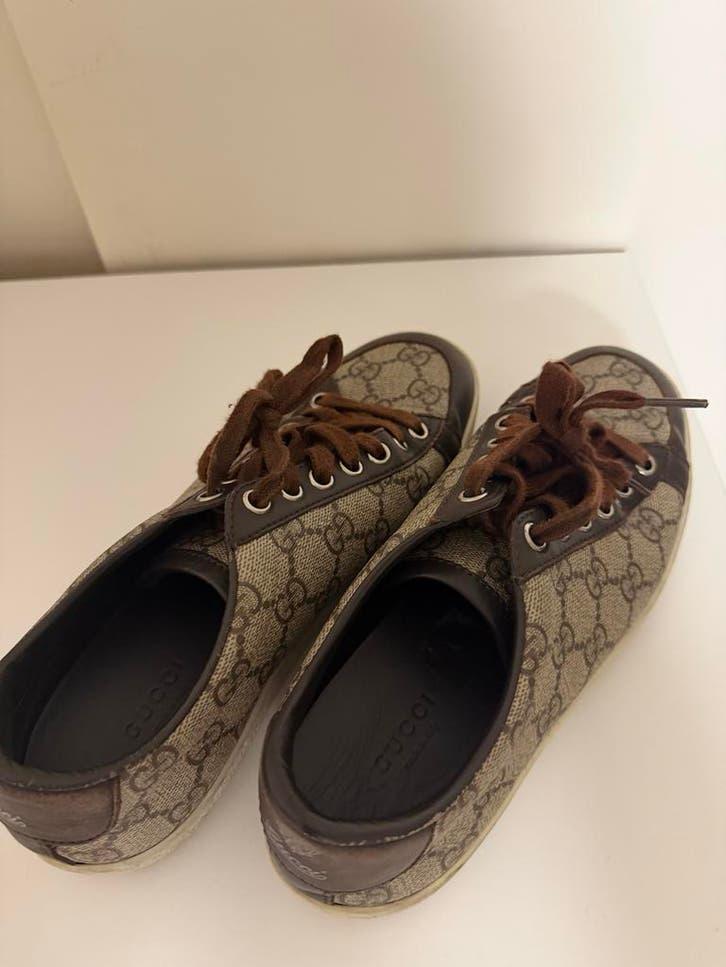 Gucci Sneakers Maat 37 - Bruin Monogram, Kleding | Dames, Schoenen, Ophalen of Verzenden, Gedragen, Bruin, Sneakers of Gympen