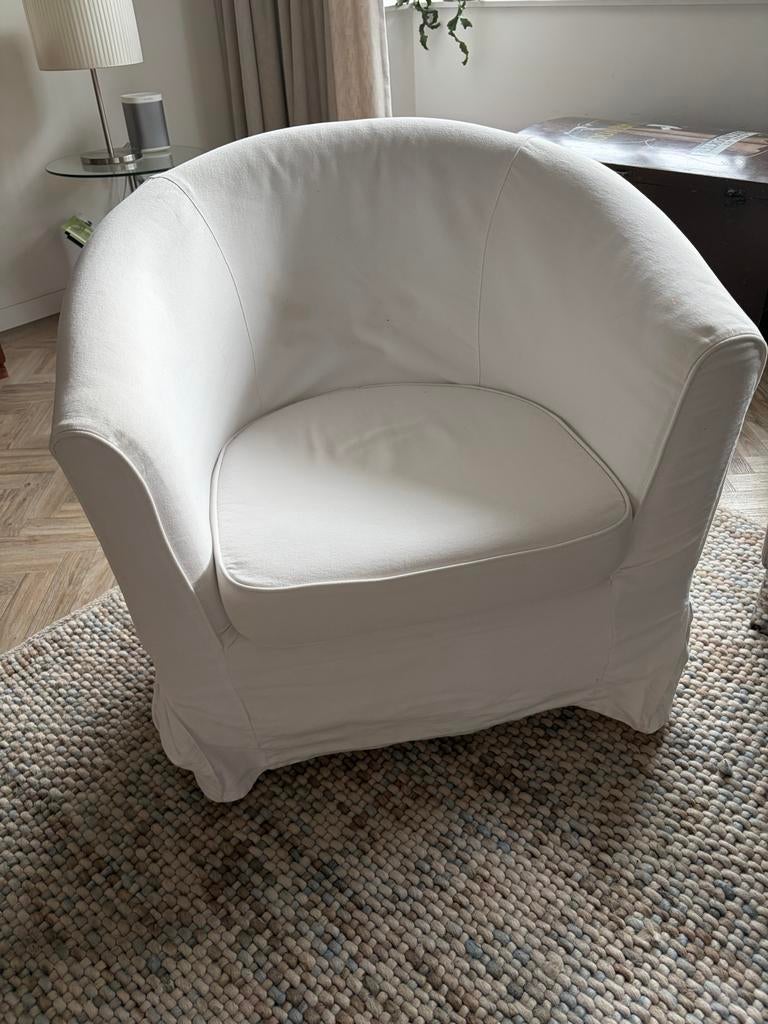 IKEA Tullsta fauteuil - Wit, Ophalen, Gebruikt, Stof, 75 tot 100 cm