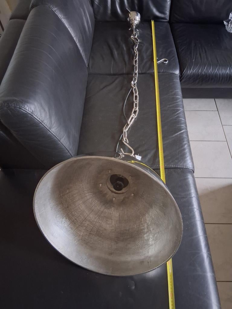 Polished nikkel lamp, Ophalen of Verzenden, Minder dan 50 cm