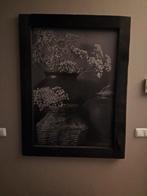 Schilderij met zwarte lijst 120x90, Huis en Inrichting, Woonaccessoires | Lijsten, Ophalen, Hout, 75 cm of meer