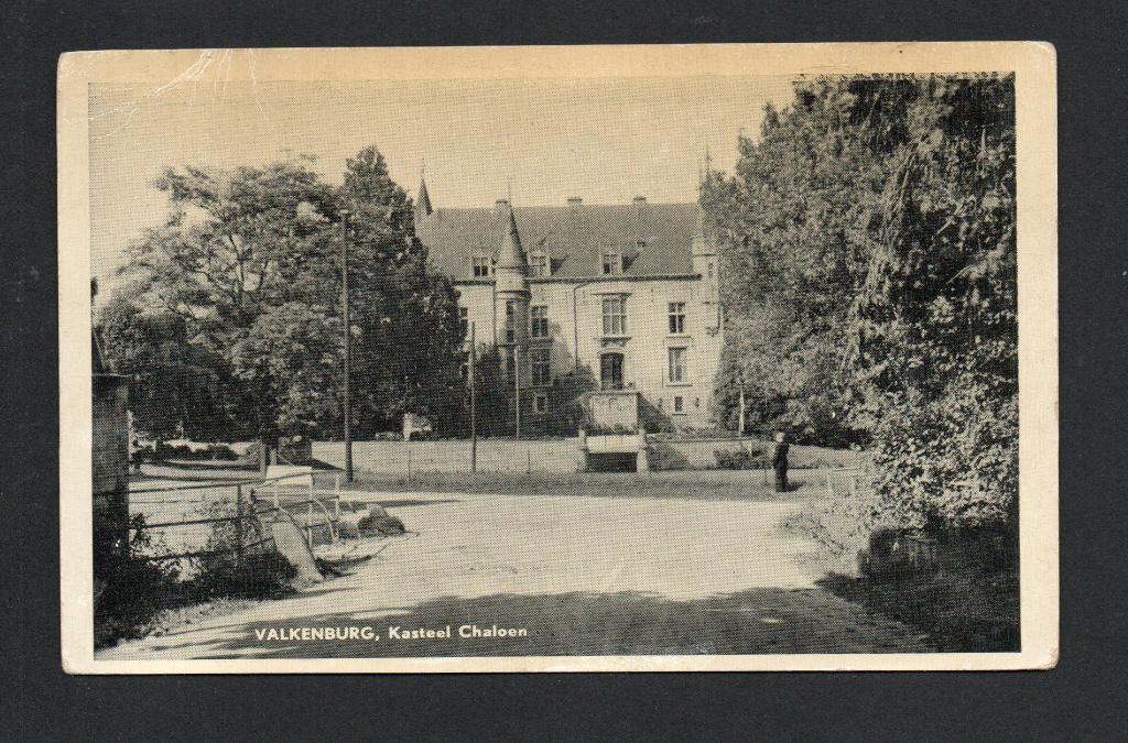 Valkenburg, Kasteel Chaloen., Ophalen of Verzenden, 1940 tot 1960, Ongelopen, Limburg