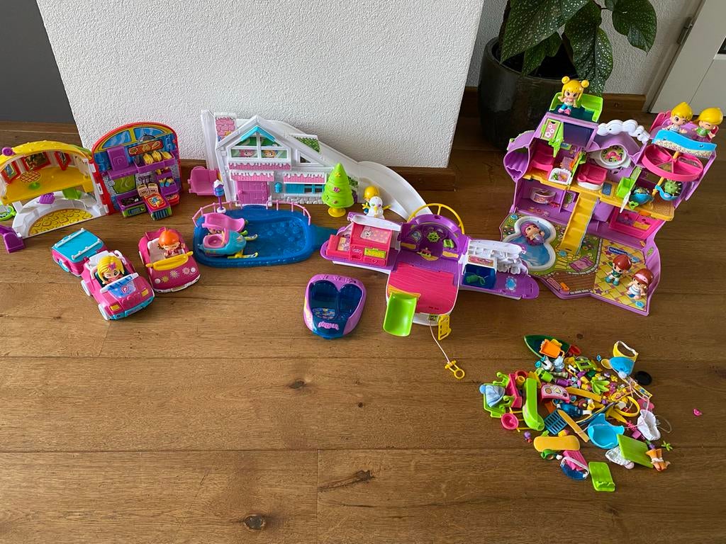 Grote set Pinypon poppenhuizen en accessoires, Ophalen, Gebruikt, Poppenhuis