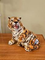 Handgeschilderd Tijger Uit Italië Vintage Retro Beeld, Ophalen of Verzenden, Zo goed als nieuw, Dier