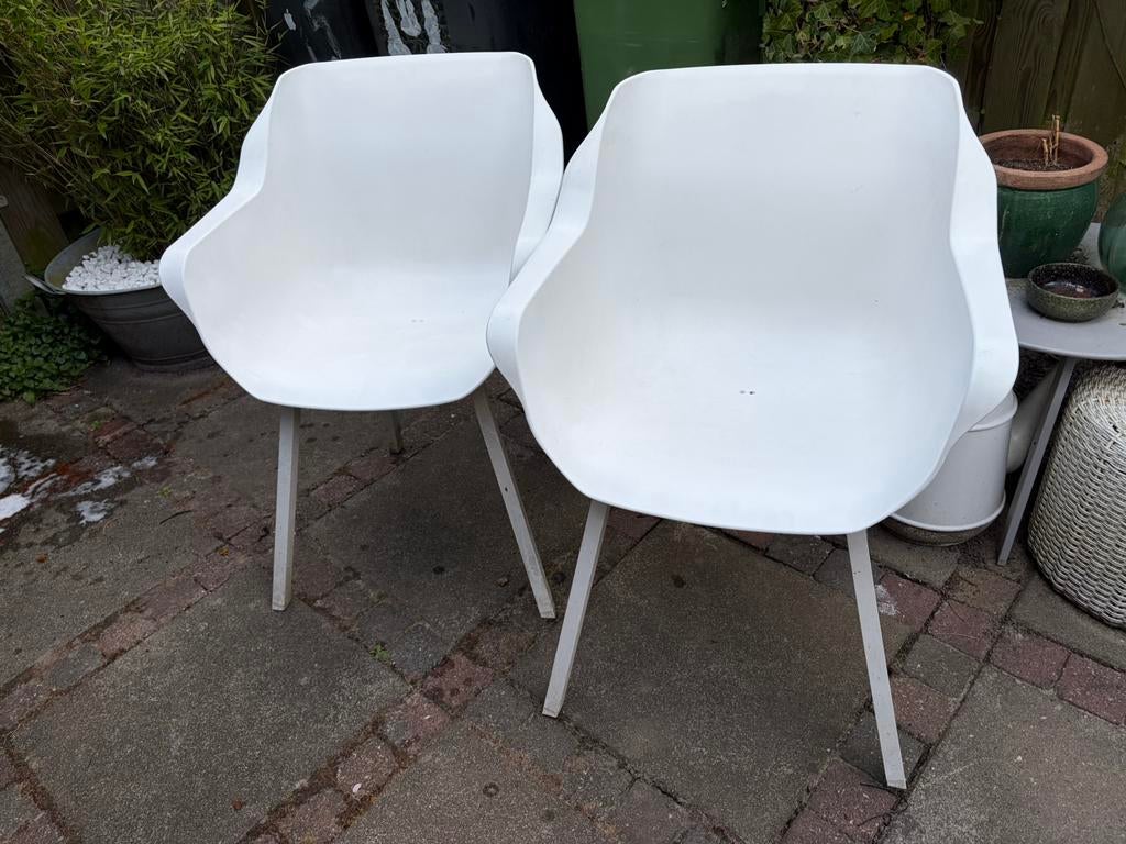 Hartman kuipstoelen wit, Tuin en Terras, Ophalen, Zo goed als nieuw, Kunststof