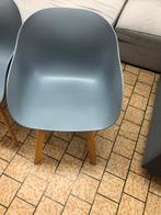 2 grijze kuipstoelen, Huis en Inrichting, Stoelen, Ophalen, Overige materialen, Twee, Grijs