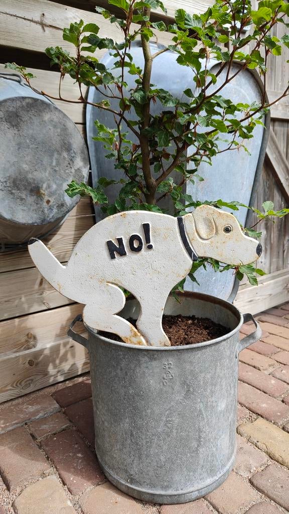 Honden bordje NO! / Tuindecoratie, Tuin en Terras, Ophalen of Verzenden