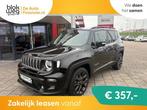 Jeep Renegade 1.5T e-Hybrid S | Navi | Leer | C € 25.945,0, Auto's, Jeep, Automaat, Gebruikt, 4 cilinders, Zwart